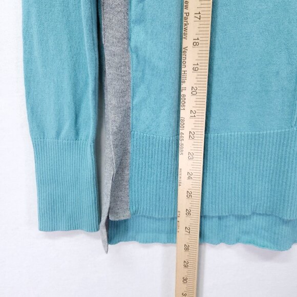 Boden Wool Blend Sweater Size XS Blue Color Block Soft With Stretch - Picture 5 of 12